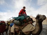 23 Jerome Ryan Riding A Camel To Cross The Shaksgam River Trekking Between Kulquin Bulak Camp In Shaksgam Valley And Gasherbrum North Base Camp In China